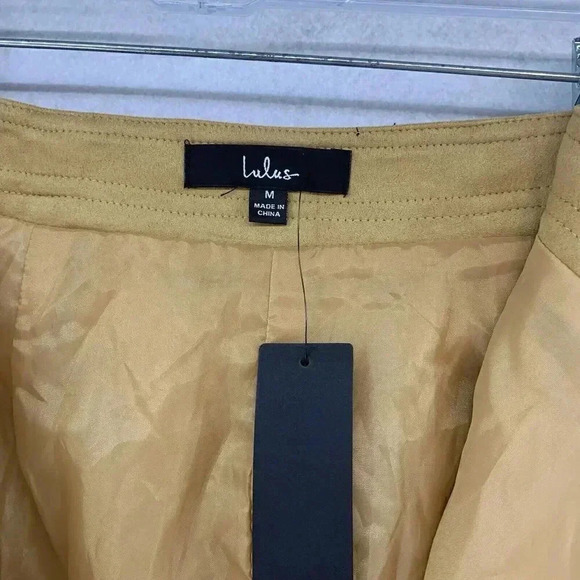 Lulu’s Women’s Tan Snap Wrap Pencil Mini Skirt Size Medium NWT‎ - Picture 4 of 8